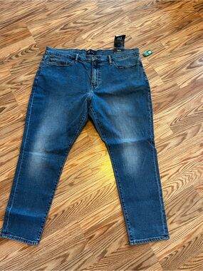 Gap Mens Jeans Size 42X30 Light Blue Denim Slim Taper Stretch Pants